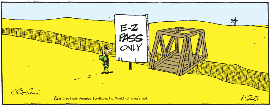 E-Z pass only